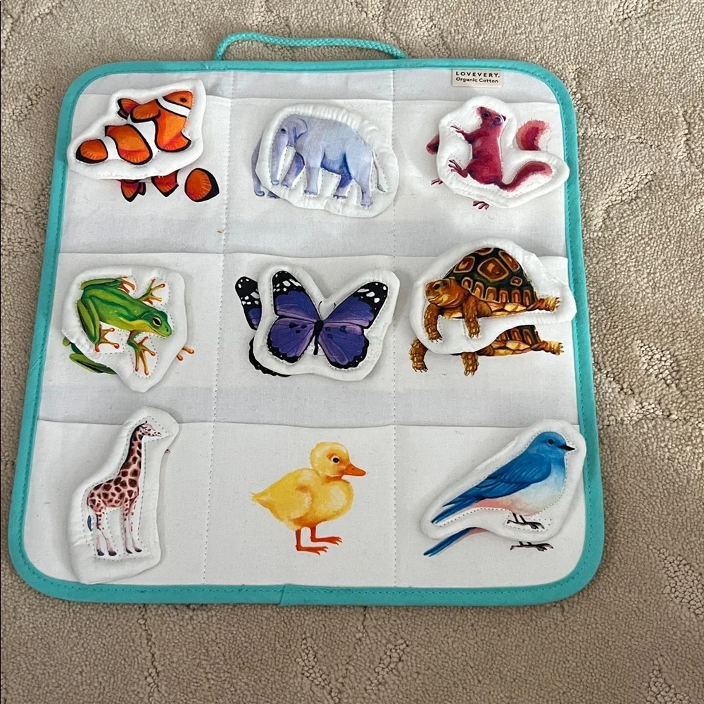 Lovevery Quilted Critter Pockets from Play Kit - Picture 5 of 7